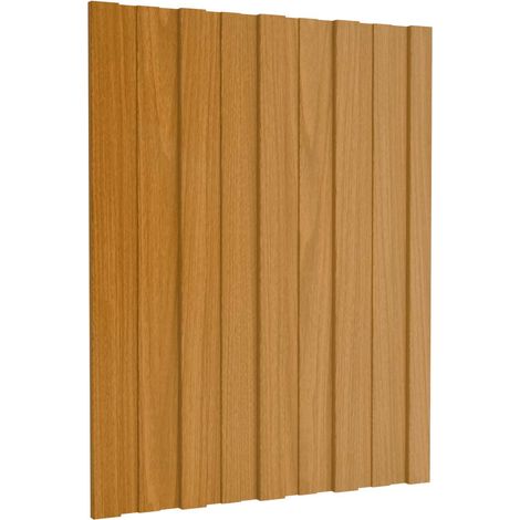 Panel de techo 36 pcs Natural 60 x 45 cm Acero galvanizado vidaXL