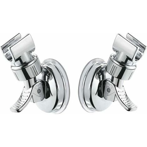 Shower head holder, shower holder, 2-piece shower head holder, suction cup shower holder (1/5)