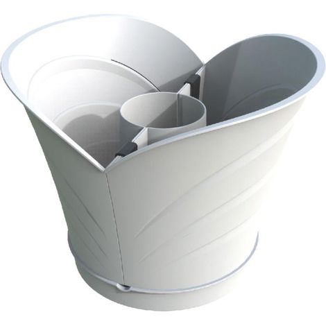 Bama VASO TULIPANO SET 2 VASI Col. Bianco cm. 34,5x19x30 h
