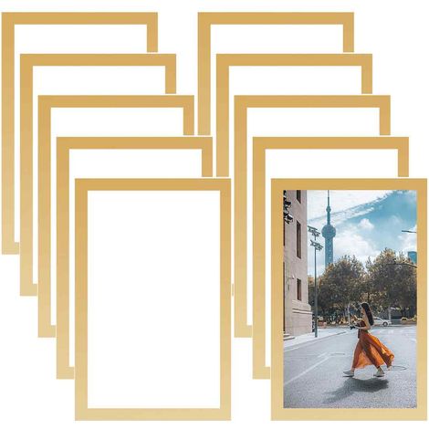 10 cadres magnétiques A5, cadre d'information autocollant avec fermeture magnétique, cadre magnétique pour peinture diamant, cadre magnétique pliable autocollant, cadre photo magnétique (1/5)