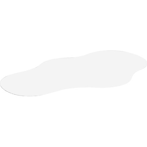 Étang Miroir de Noël Incurvé en Acrylique Argenté Ultrafin et Léger pour Décorations de Village de Noël Hivernal et Centre de Table Festif (1/5)