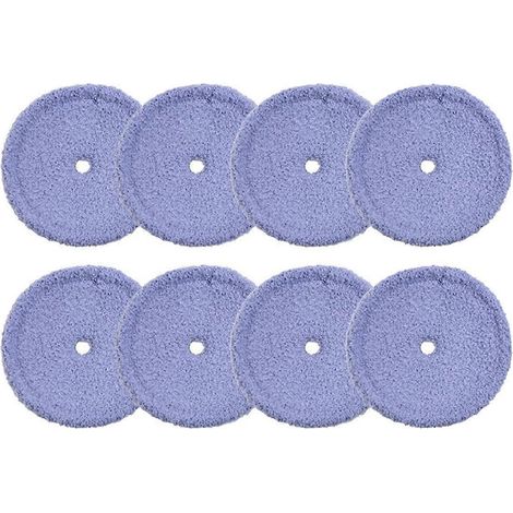 Lot de 8 lingettes de nettoyage lavables en microfibre pour aspirateur robot EVERYBOT Edge RS700 et RS500. Accessoires de rechange pour lingette de nettoyage. (1/5)