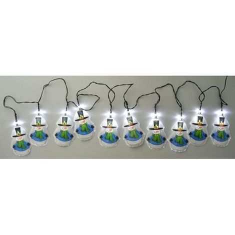 WH Solar LED Lichterkette diverse Design - Schneemann