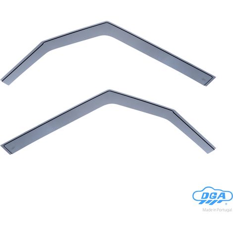 Set deflettori aria anteriori ad incastro, tipo lungo - compatibile per Fiat 500L (09/1212/22)