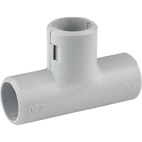 DEBFLEX - TE Ø20 MM GRIS SACHET DE 2 - 429435