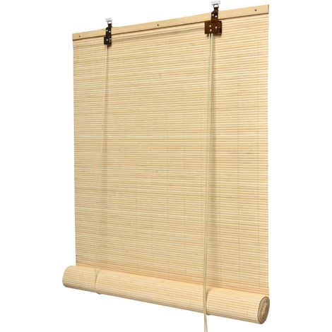 Store bambou SolDecor B86, 90x220cm, naturel - Klemmfix sans perçage