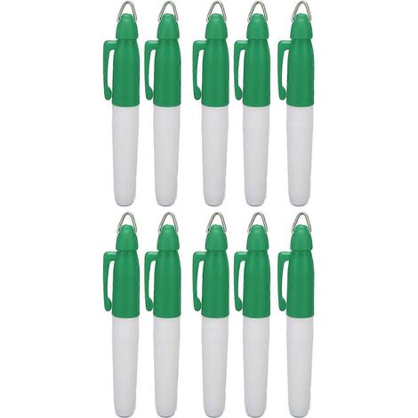 Lot de 10 marqueurs de golf à base d'huile, étanches et portables, pour tracer des lignes de balle et aligner les balles. (1/4)