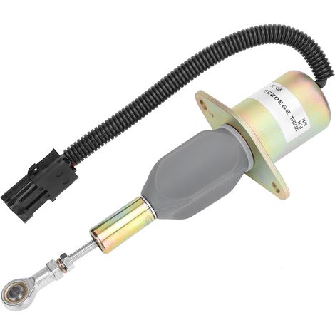 Électrovanne de sécurité 12V DC pour moteur d'excavatrice, vanne d'arrêt d'urgence 3930233 (1/5)