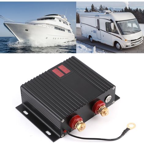 Isolateur de batterie double automobile 12V-24V 150A avec indicateur LED pour voiture et camping-car (1/5)