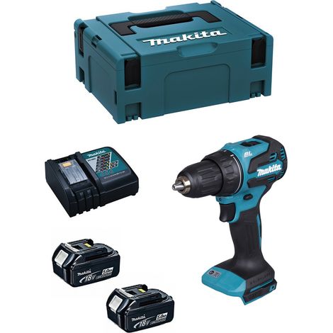 Trapano Avvitatore MAKITA DDF490RTJ (2 x 5,0Ah + DC18RC + MAKPAC 2)