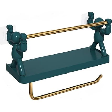 Mandrin de perceuse Étagères Murales Salle deBain, étagères à épices pour la Cuisine, Rangement Maquillage Salle deBain, étagères Amovibles sans Trous, pour la Salle deBain, la Cuisine et Les Toilette (1/4)