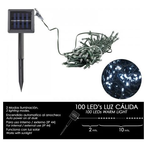 Luci Natalizie Solari 100 Led Luce Fredda Interno/Esterno (IP44) MAURER