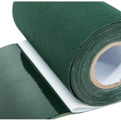 APEX Ruban à Gazon Artificiel ,Ruban de couture pour gazon artificiel pour fixation de tapis de gazon vert (Vert, 5 x 0,15 m) (1/5)