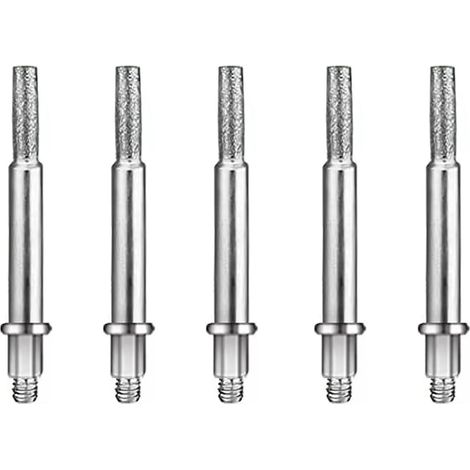 Lot de 5 têtes de ponçage pour affûteuse de tronçonneuse Divove - Tête de meulage de rechange - Tête de meulage hexagonale pour forets (1/2)
