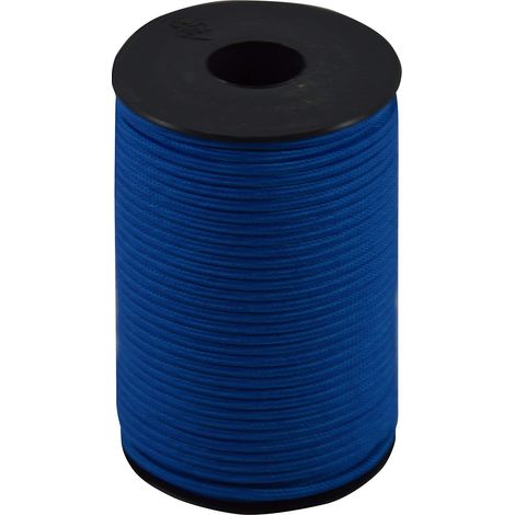 Corderie Italiane 006036579 Cordon tresse de creation Bleu 2 mm - 100 m