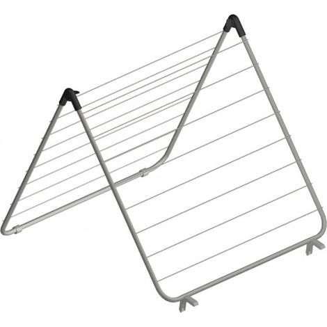 Séchoir à linge 10m en acier avec revêtement en poudre – Étagères pliables – Dimensions 66 x 13 x 3.5 cm ouvert – Pour espaces réduits