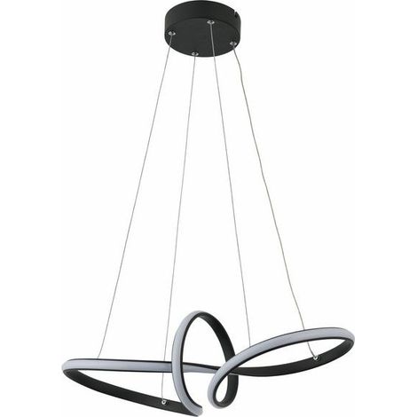 Suspension géométrique noire Adila LED 30W Reality (1/3)