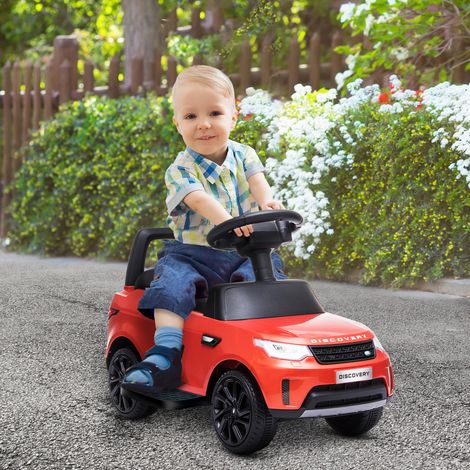Rouge - 2 en 1 voiture électrique agréée 6V, musique/USB/MP3, 3 km/h, 18 mois-5 ans, 65x43x40 cm (1/4)