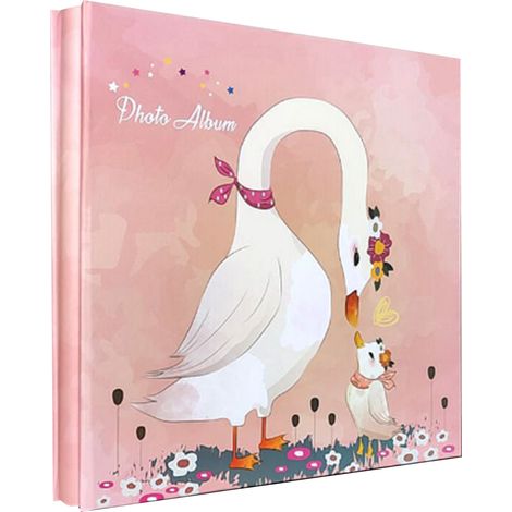 Album photo 6 pouces 500 feuilles PVC transparent film intérieur, reliure vissée aluminium, couverture imperméable, livre photos 6x4R sans plastification, pages blanches 500 feuilles cygne (1/5)