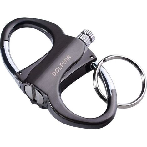 Briquet d’urgence compact avec allumette éternelle et porte-clés intégré – kit de démarrage sécurisé pour feux de camp, barbecue ou situations d’urgence (1/4)