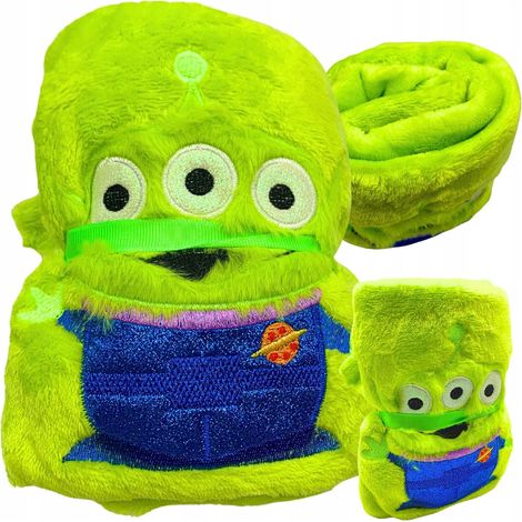 Coperta invernale in pile caldo con motivo alieno di Toy Story, 80x100 cm