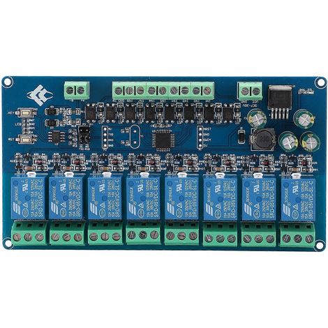 Module relais 8 canaux, optocoupleur, détection du signal d'entrée, composant électronique, CC 7-30 V (1/4)