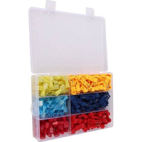 Connecteur en T à Clipser, Kit de 240 Pièces avec Boîte pour Bornes Électriques (1/5)