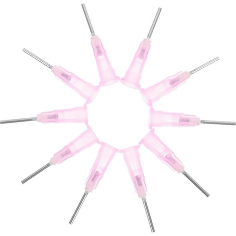 Aiguille à Bout Arrondi 18g de Distribution Industrielle 100 Pièces Acier Inoxydable et Abs, Usage Parfum et Huile Essentielle, Format Compact, Transfert de Colle (1/5)