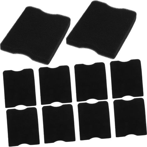 Mousse Filtrante à Air Lot de 10, Noir pour Tondeuse à Gazon (1/5)