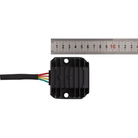 Der geregelte 4-Pin-Gleichrichter von GOOFIT liefert eine Gleichspannung von ca. 14,5 V, mit der eine 12-V-Bleiakkumulatorbatterie geladen werden kann. (1/4)