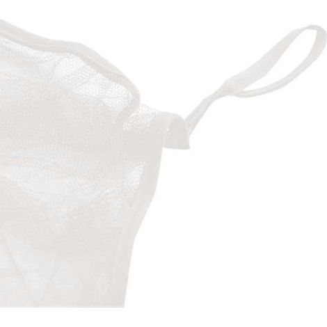 Moustiquaire en polyester à baldaquin, coloris blanc, pour lit double (190 x 210 x 240 cm). (1/2)