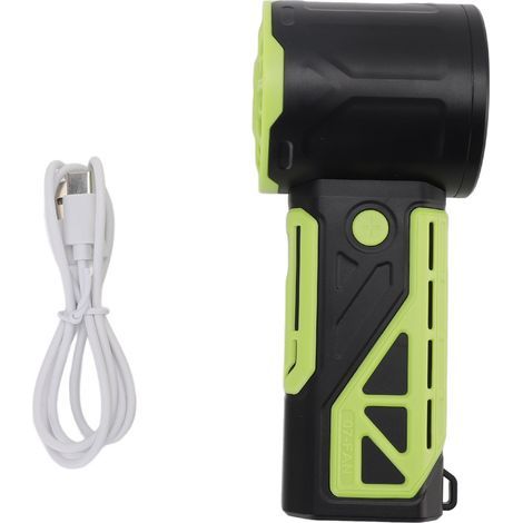 9W Turbo Portable Fan, 100 Adjustable Speeds, 4000mAh USB Rechargeable Battery for Travel and Outdoor Use (1/5)