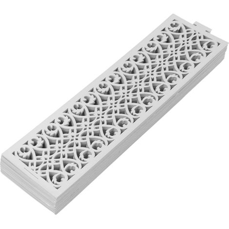 Lot de 50 ronds de serviette ajourés en papier, style minimaliste, avec boucle, couleur argent.