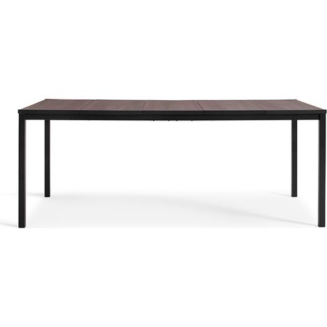 Keter – Table de jardin 160cm – Marron aspect noyer – Pour 6 personnes – Résistante aux intempéries – Design élégant et durable