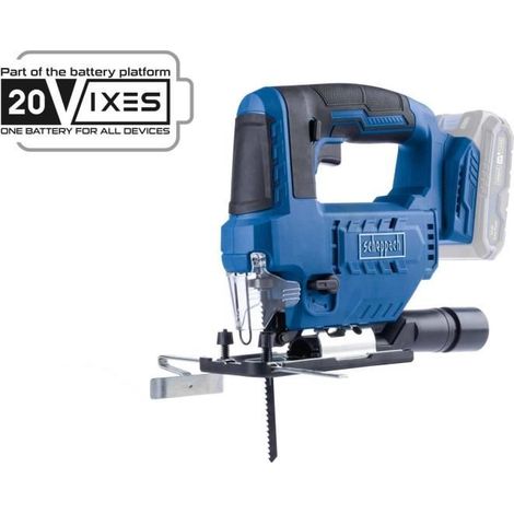 Scheppach Scie Sauteuse pendulaire sans fil IXES 20V - C-JS220-X - 2400min-1 - Porte lame universel - Mandrin à serrage rapide - Guide parallèle inclus - Vendue sans batterie ni chargeur (1/4)