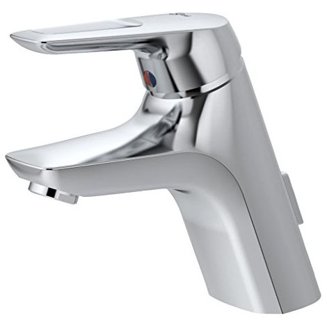 Ideal Standard Miscelatore lavabo Ceramix Blue, con piletta di scarico, sporgenza 135mm, Cromo, A5646AA (1/4)