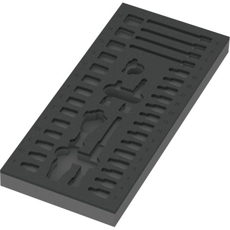 Insert en mousse vide pour le remplacement du WERA 9720 (1/3)