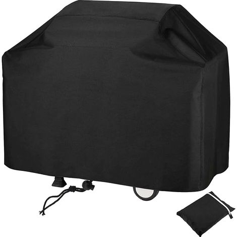 Housse Barbecue 145x61x117cm, Barbecue Bâche de Protection BBQ, Couverture de Grill Anti-Vent/Anti-UV/Anti-l'eau/Anti-l'Humidité/Antipoussière