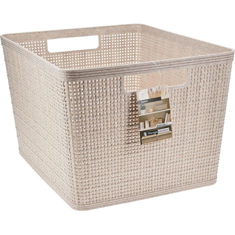 Beige Aufbewahrungskorb 35x29x22 (1/3)