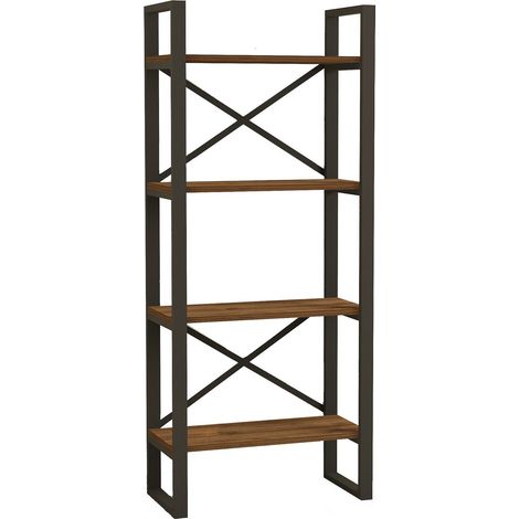 Libreria in legno "Alaro" - 66 x 32 x 150 cm - Noce