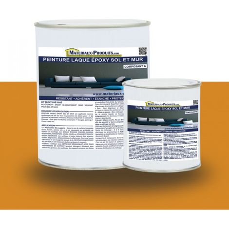 Peinture laque Epoxy Sol et Mur - 1 Kg Orange - MATPRO (1/5)