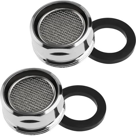 M24 Faucet Aerator, Stainless Steel Faucet Filter, Brass Faucet Aerator for Kitchen and Bathroom, with Seals