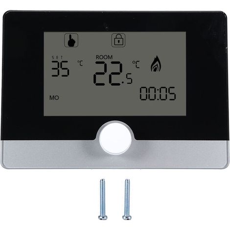 Jeffergarden Thermostat programmable pour système de chauffage mural, blanc-DOU
