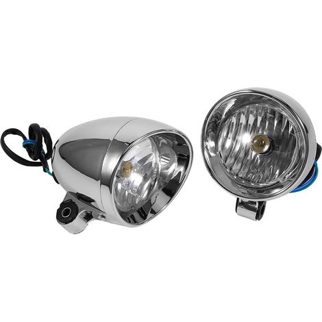 Sonew 【Phares de moto Feu Antibrouillard argenté pour Motos 2 (1/5)