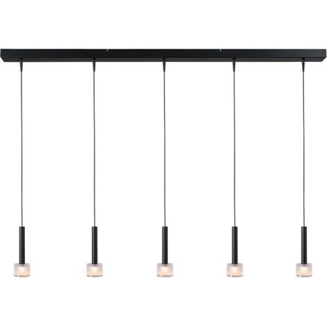 Lampe suspendue à 5 lumières Fabro LED - Noir - 2991-05-05-130-5 (1/3)