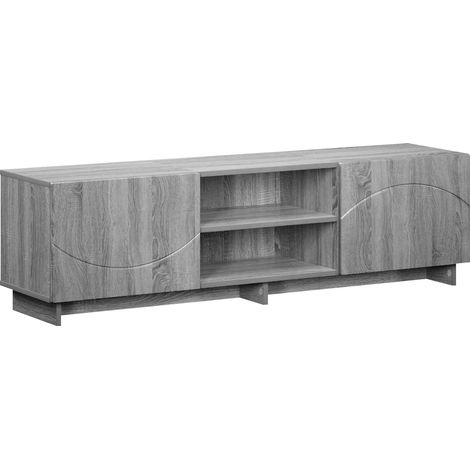 TV-Ständer 140 x 34.5 x 40 cm Sonoma-Grau Holzwerkstoff vidaXL