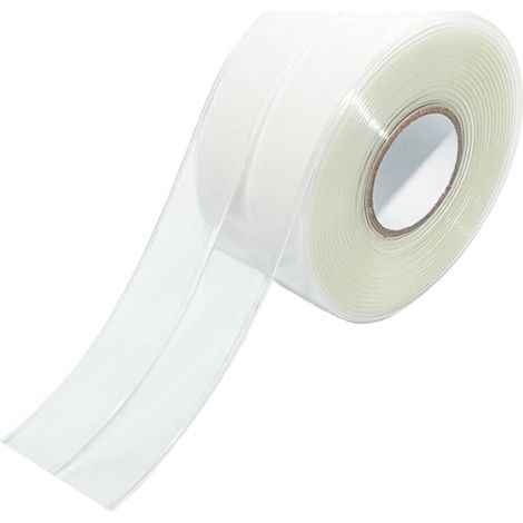 Ruban adhésif étanche transparent, ruban adhésif de 3,2 m x 3,8 cm, auto-adhésif et étanche, ruban adhésif transparent pour cuisine et murs, ruban d'étanchéité pour salle de bain, adapté pour toilette