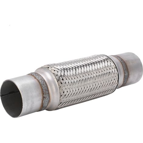 Tubo flessibile di scarico per auto aqxreight da 2,5x12 pollici in acciaio inossidabile per riparazione e sostituzione del filtro antiparticolato. (1/5)