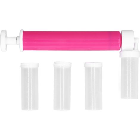 Aérographe à Gâteau Manuel Professionnel: Kit de Décoration et de Couleur pour la Cuisson DIY, Outil de Pâtisserie à Pompe de Pulvérisation en Plastique Anti-Fuite (Rose Rouge) (1/5)