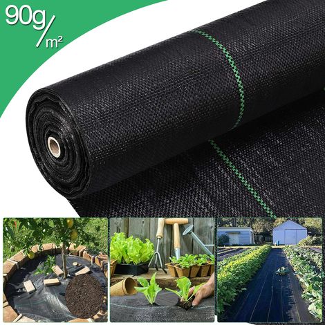 SWANEW Telo pacciamante 300 x 1000cm. telo antierba 90g/㎡. protezione UV ad alta densità. Giardino. Erbe (1/5)